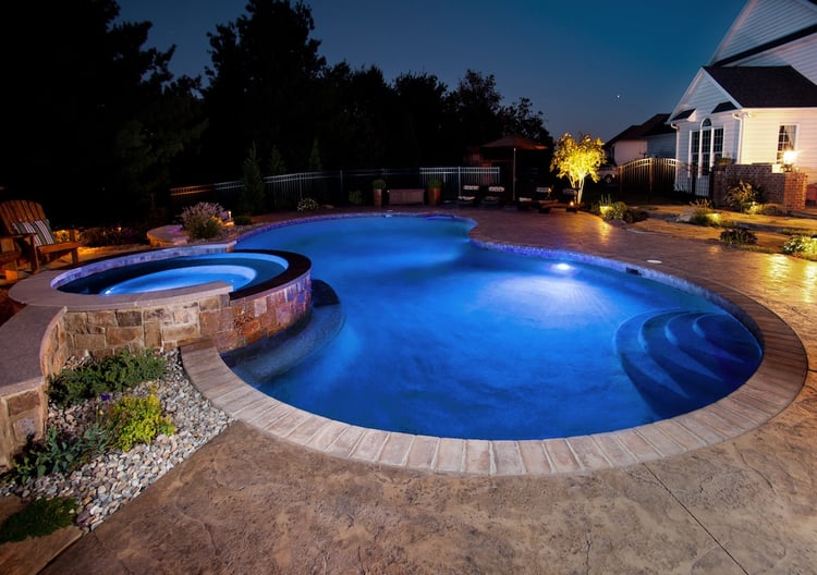 Hot tub landscaping and landscape design ideas for pools and spas in Lancaster, PA.
