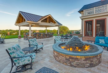 Fire pit and outdoor fireplace design for your Reading, York, Hershey or Lancaster, PA home.