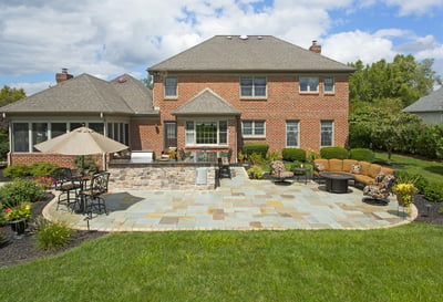 House with new patio in York, PA designed by Earth Turf & Wood