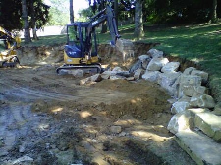 Solving drainage issues with landscape design in Lancaster, PA