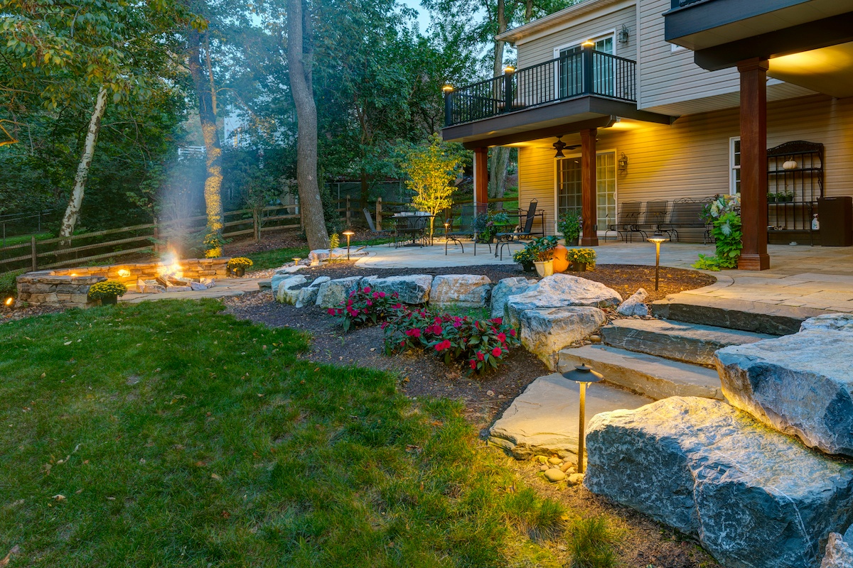 flagstone-patio-fire-pit-lighting-steps-stairs-1