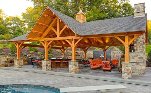 Pavilion design and construction for homes in Lancaster, PA, Reading, York, and Hershey